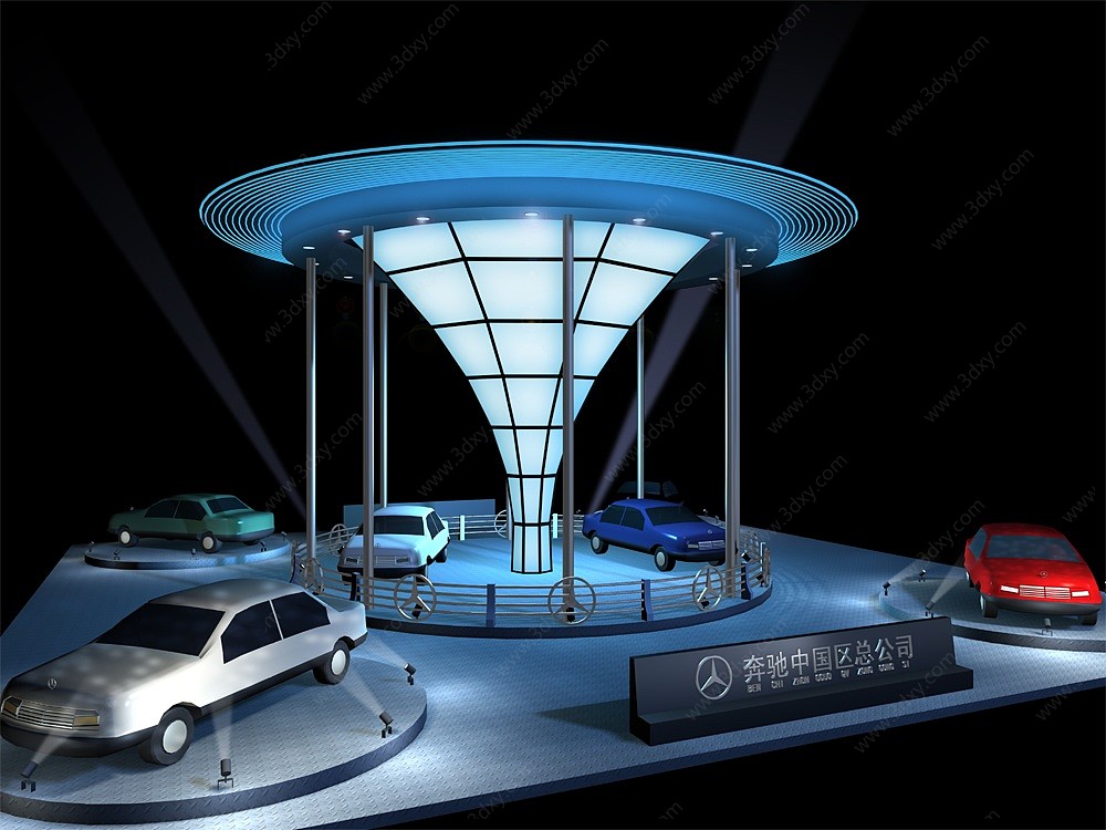 汽车展厅销售中心3D模型