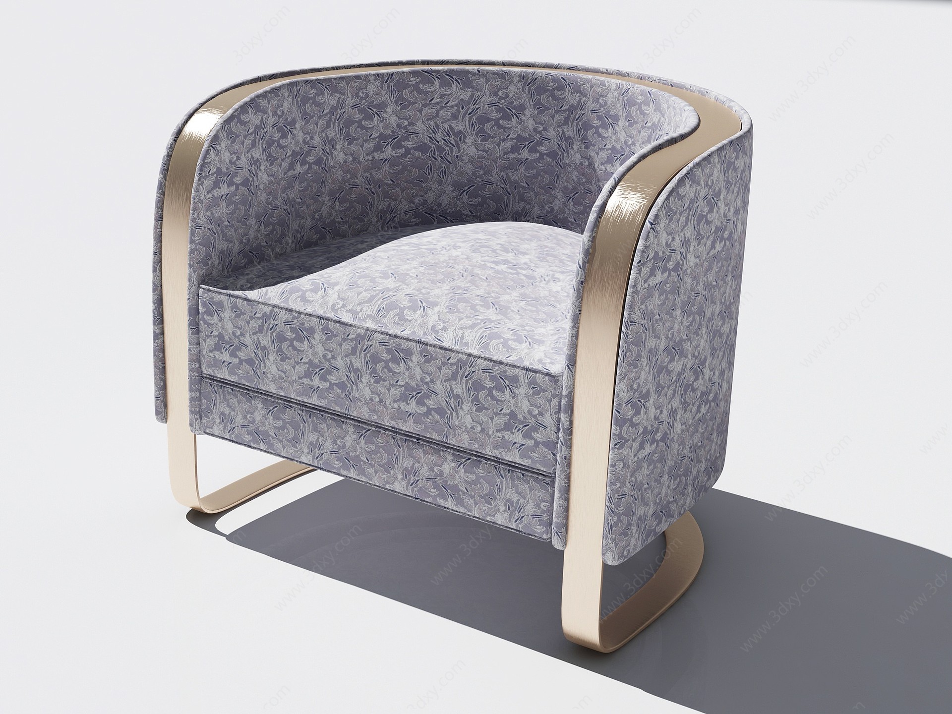 现代单人沙发单椅3D模型