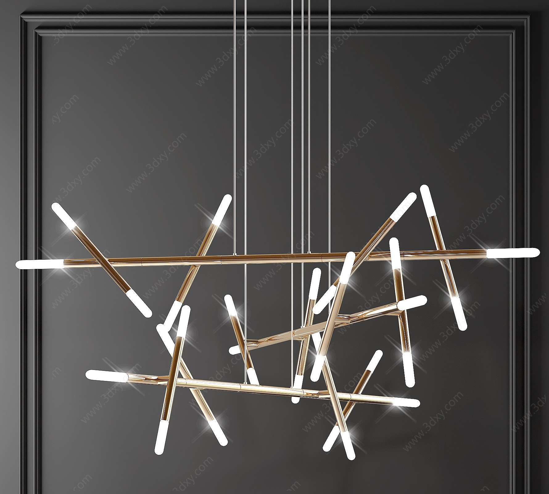 现代吊灯客厅吊灯3D模型