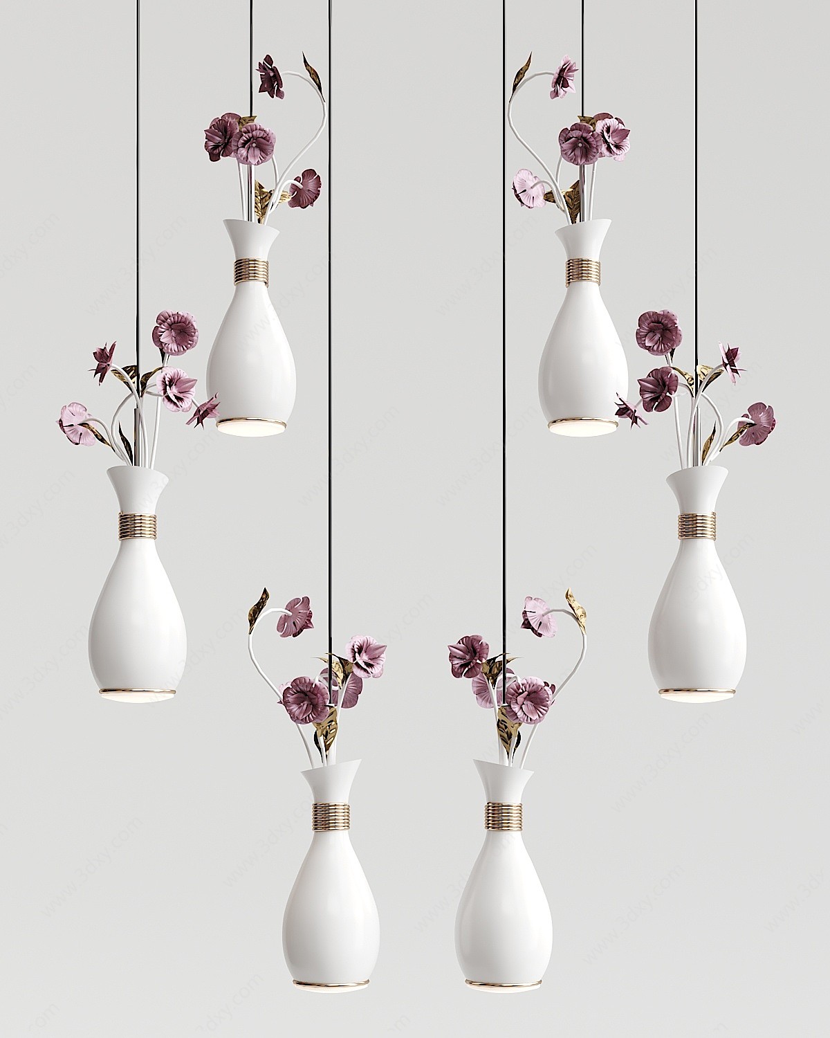 现代花瓶吊灯3D模型