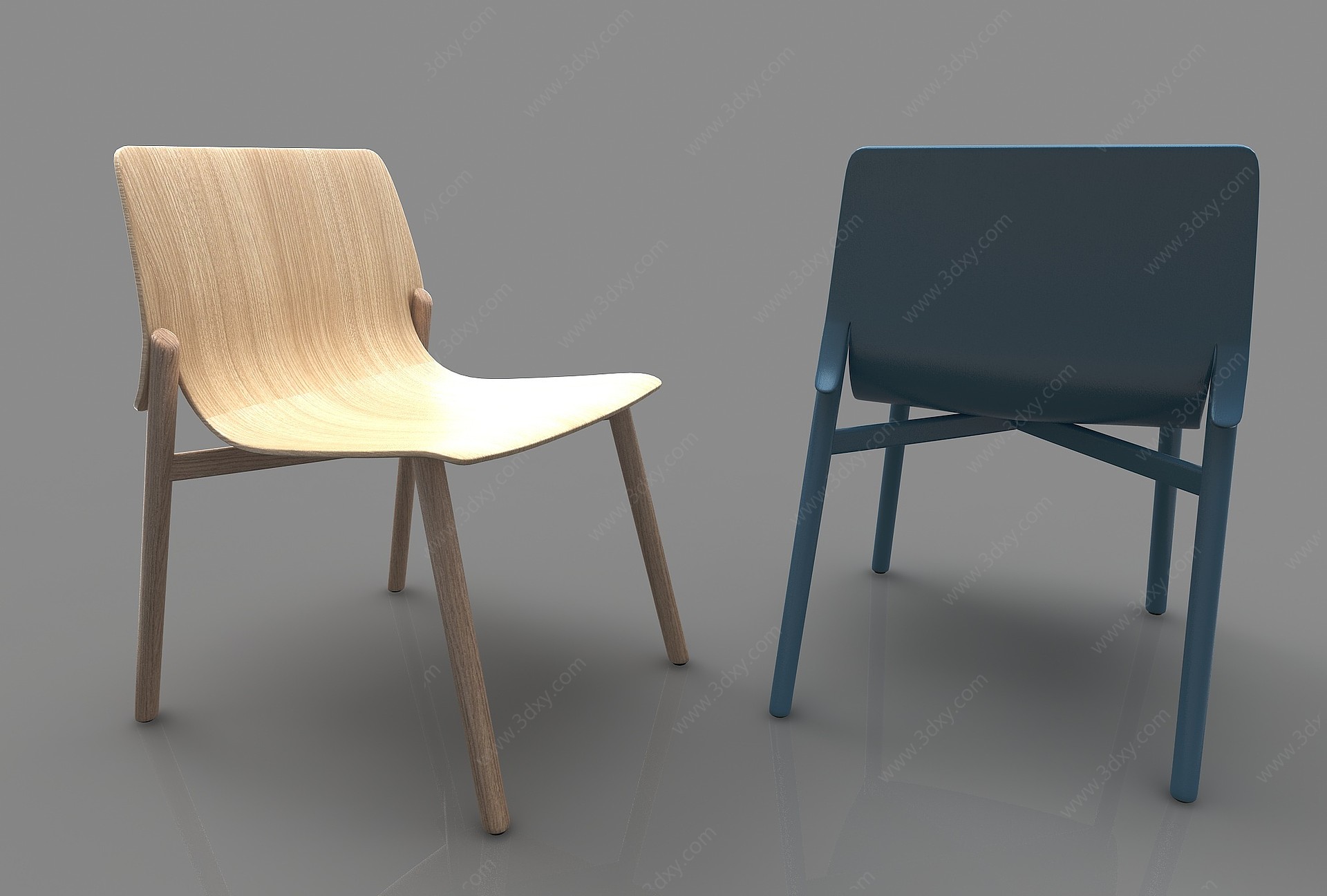 现代风格单椅3D模型