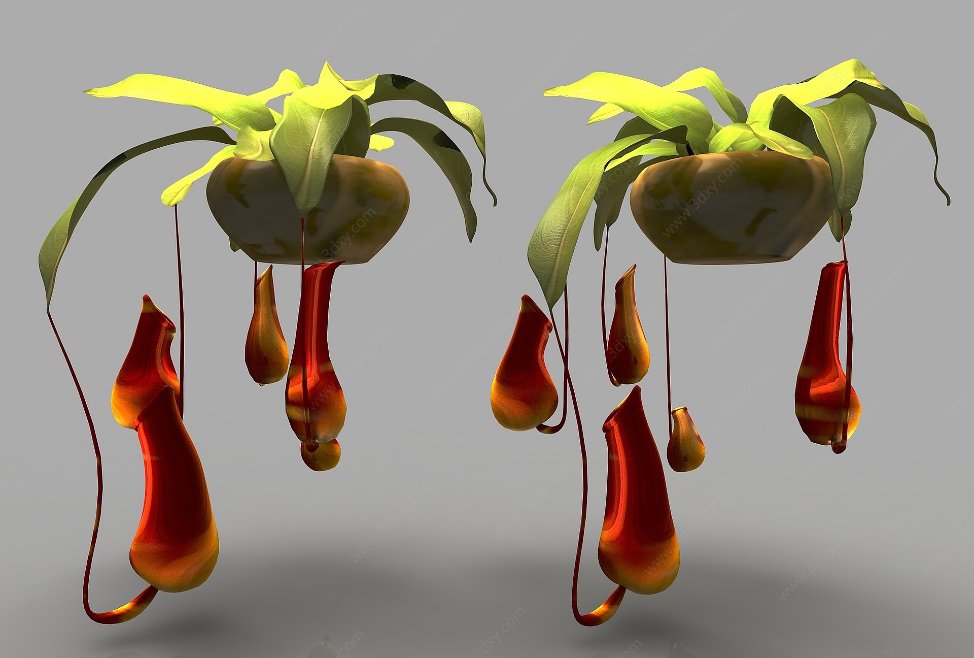 现代风格植物花3D模型