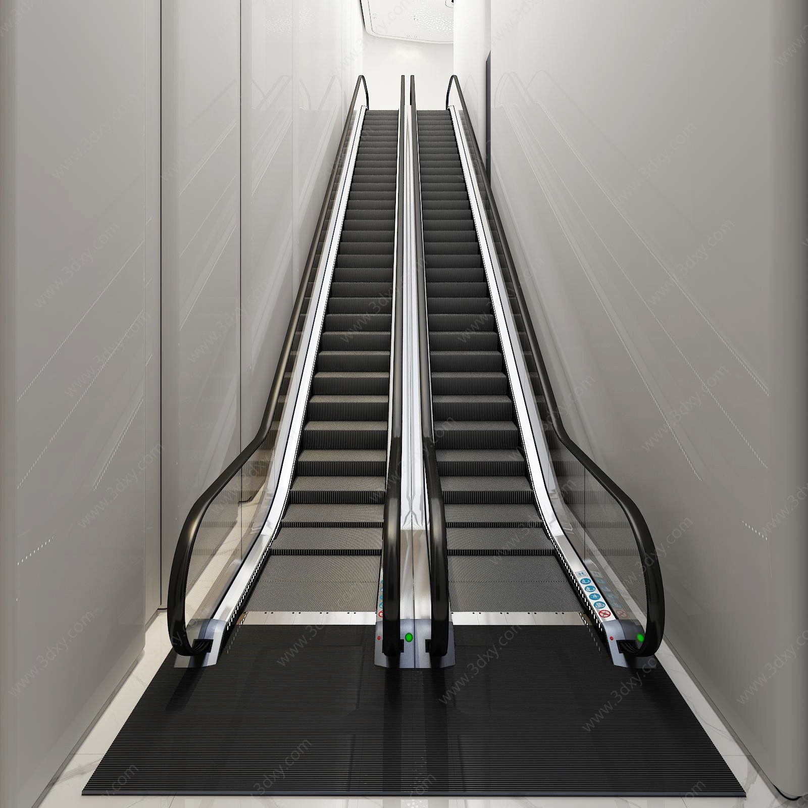 现代扶手电梯3D模型