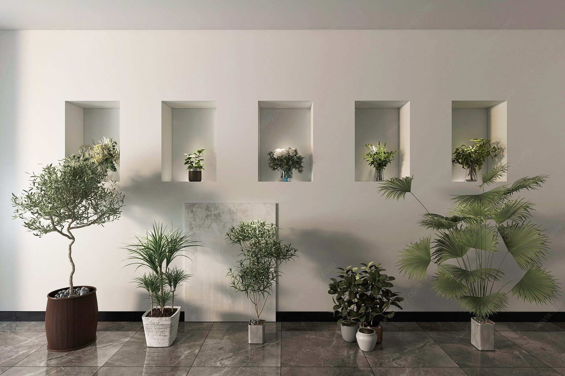 绿植盆栽花瓶饰品3D模型