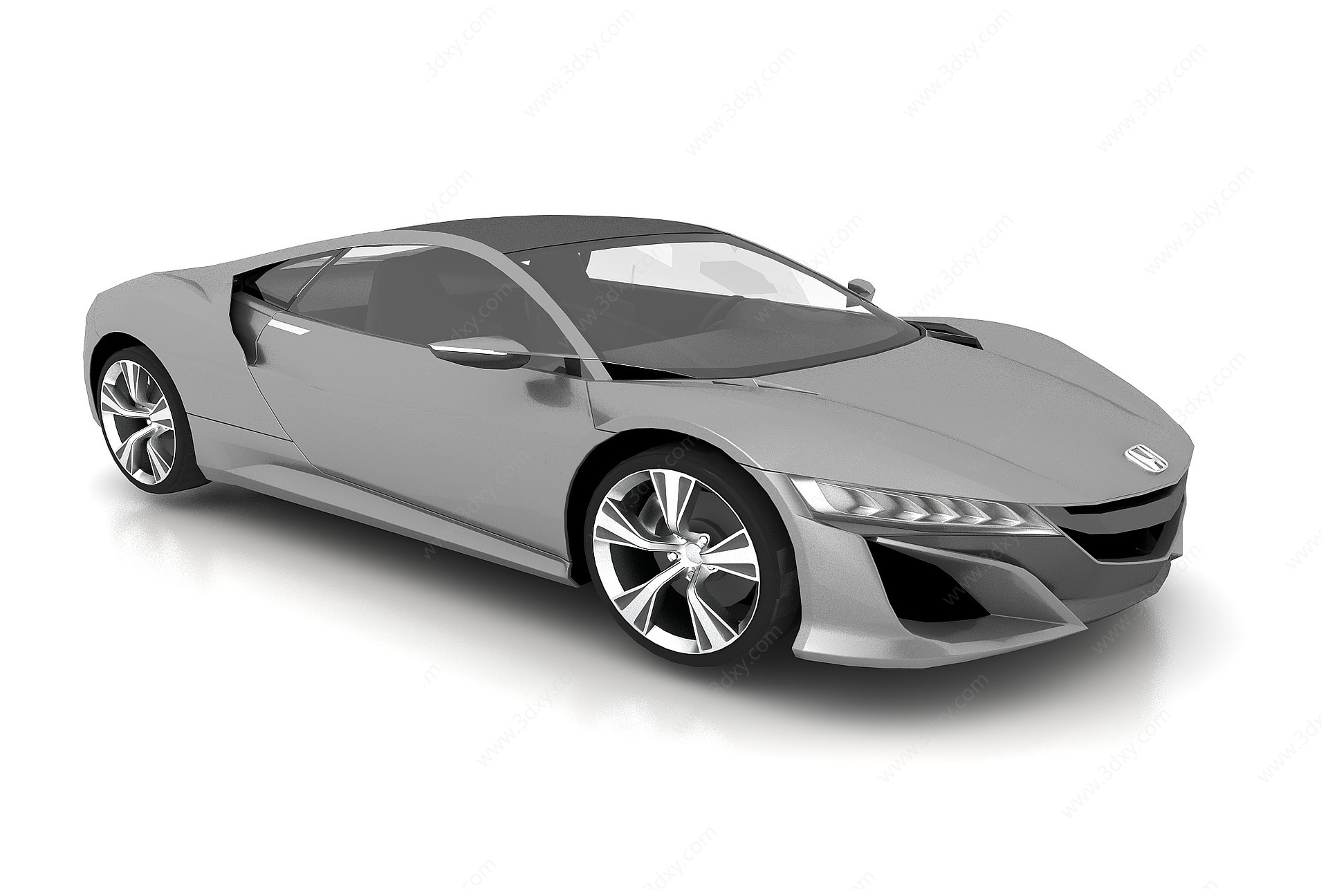 现代风格汽车3D模型