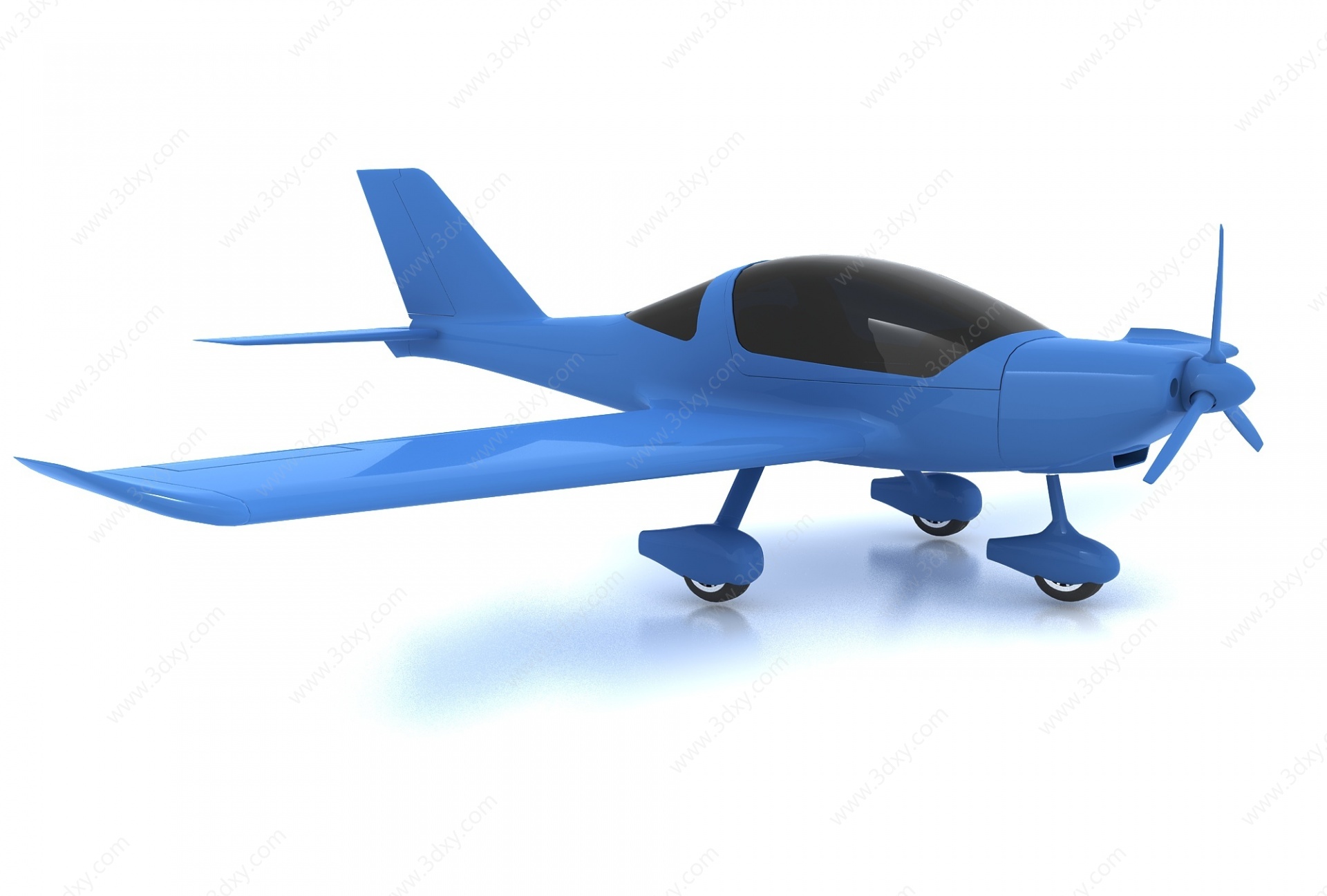 现代风格飞机3D模型
