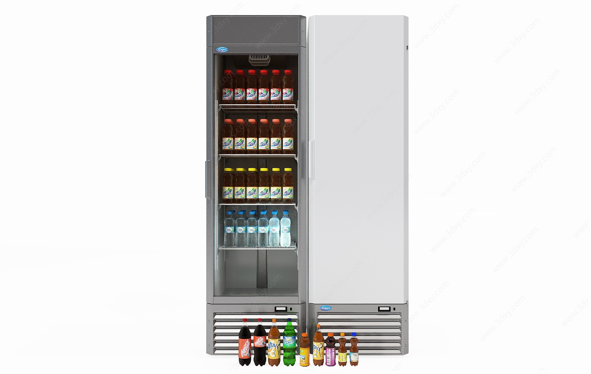 现代自动售卖机冰柜3D模型