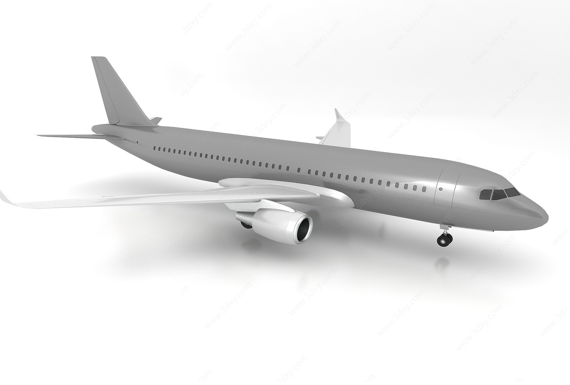 现代风格飞机3D模型