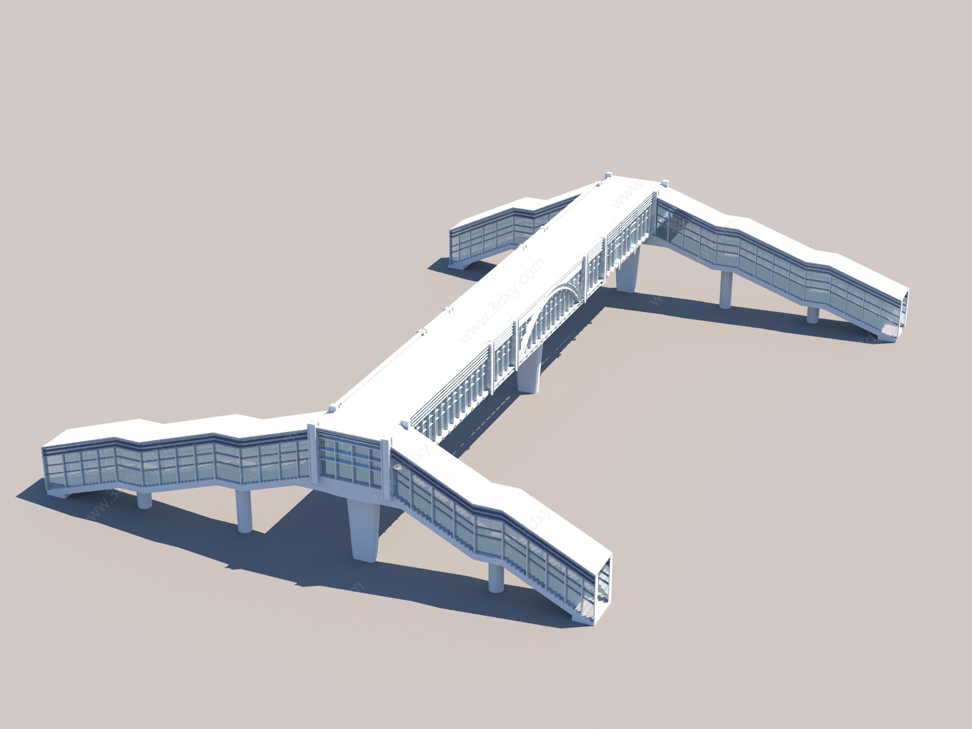 人行过街天桥3D模型
