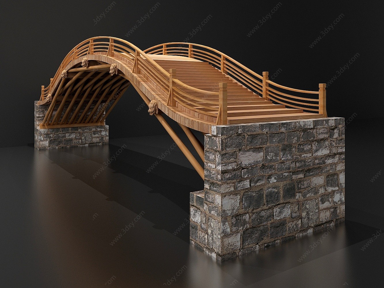 拱桥3D模型