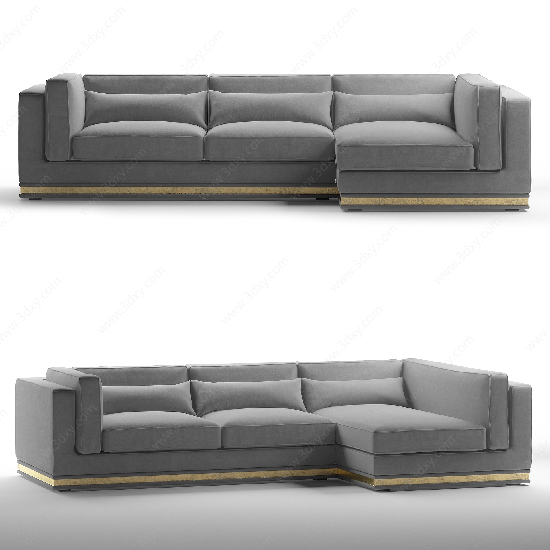 北欧现代沙发3D模型