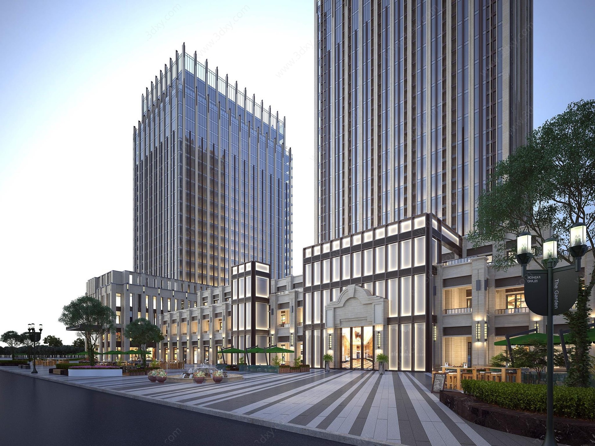 新亚洲酒店办公楼3D模型