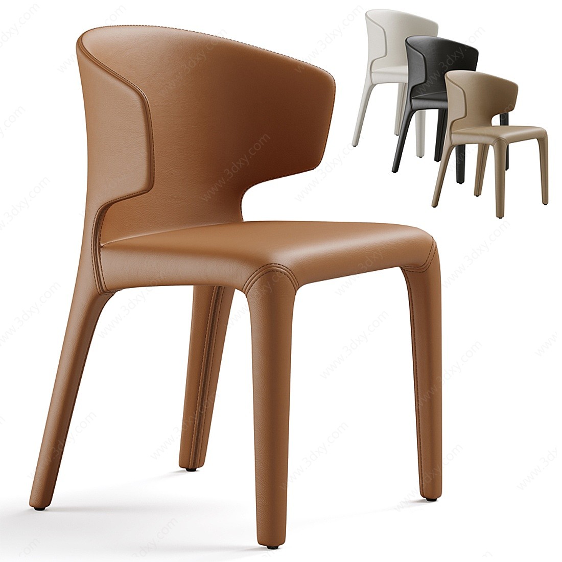 Cassina现代单椅3D模型