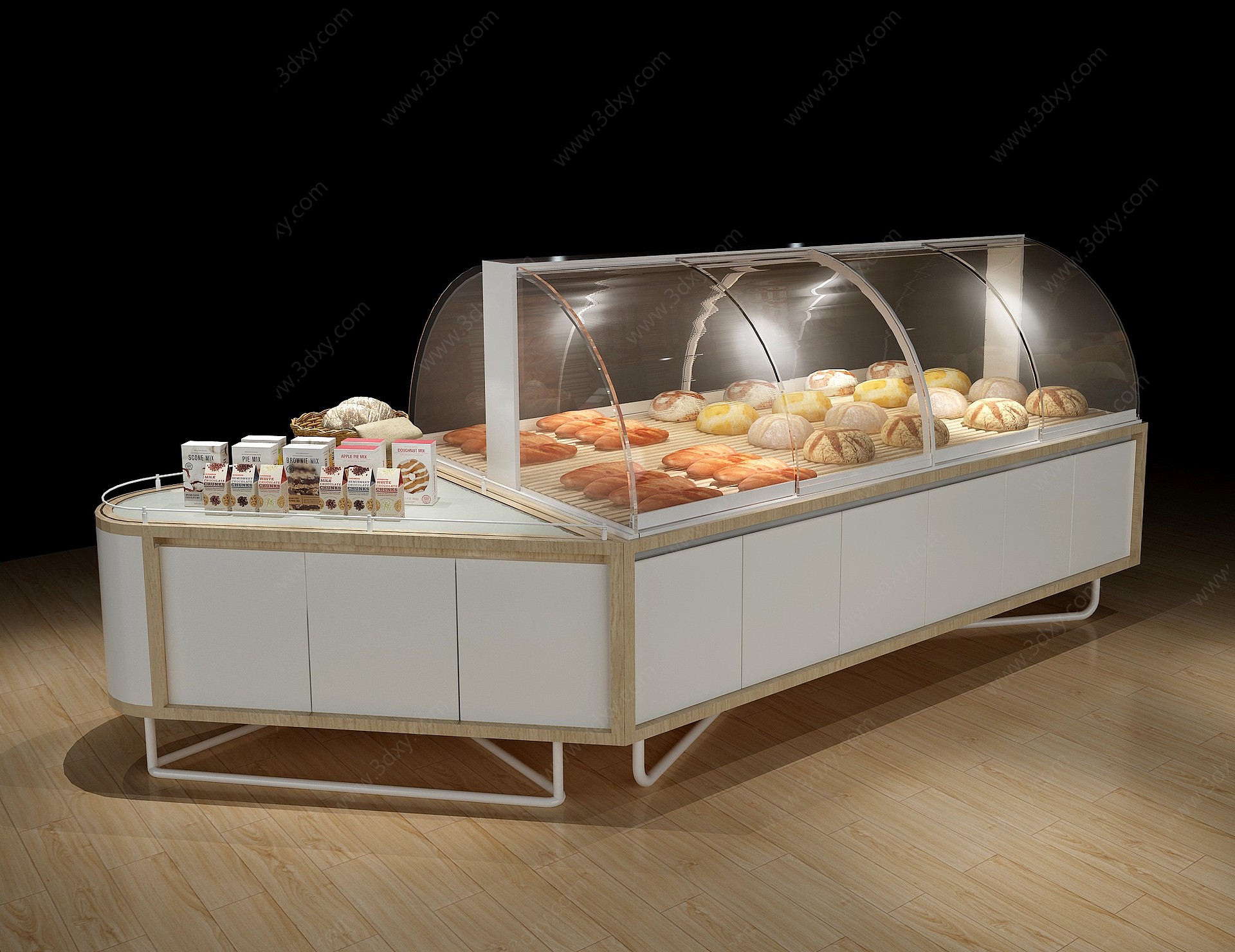 现代货柜展示柜3D模型