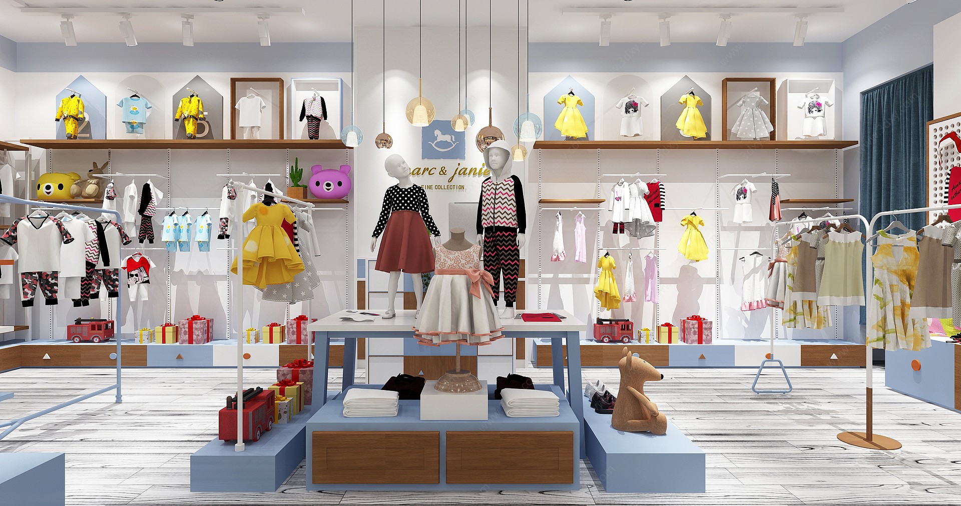 现代童装店3D模型