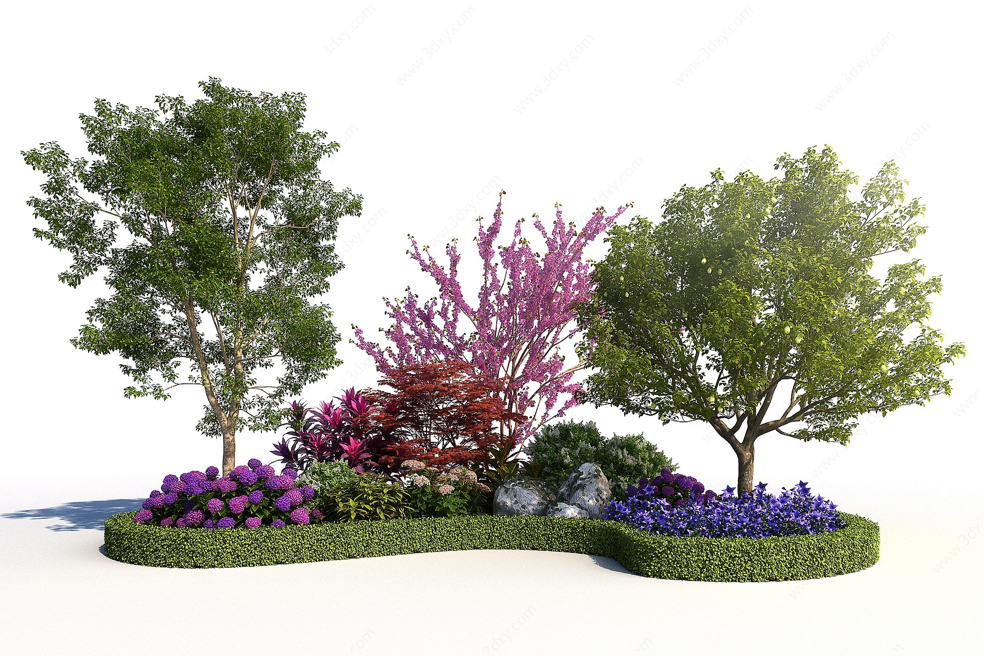 现代景观植物园艺小品3D模型