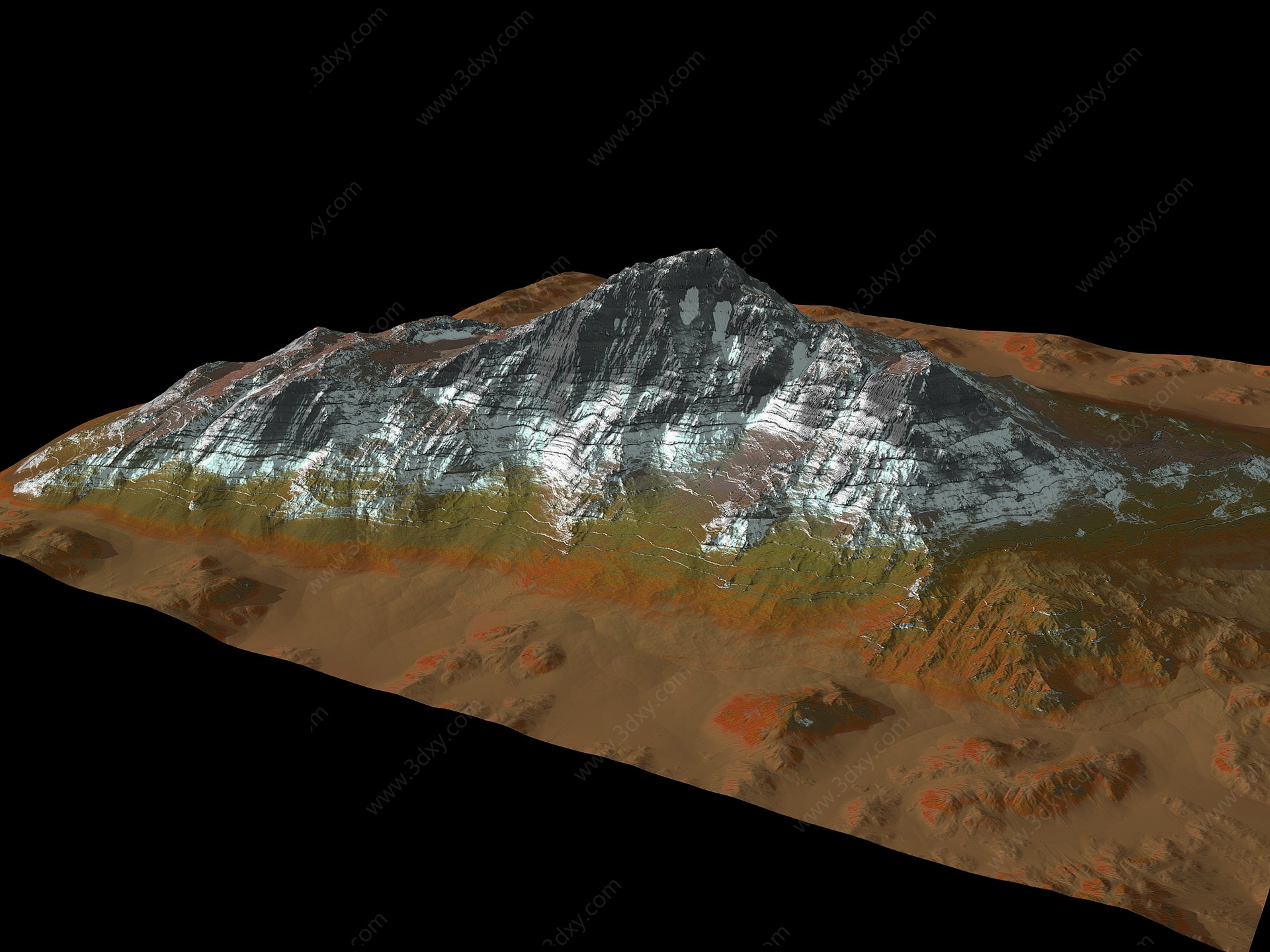 雪山3D模型