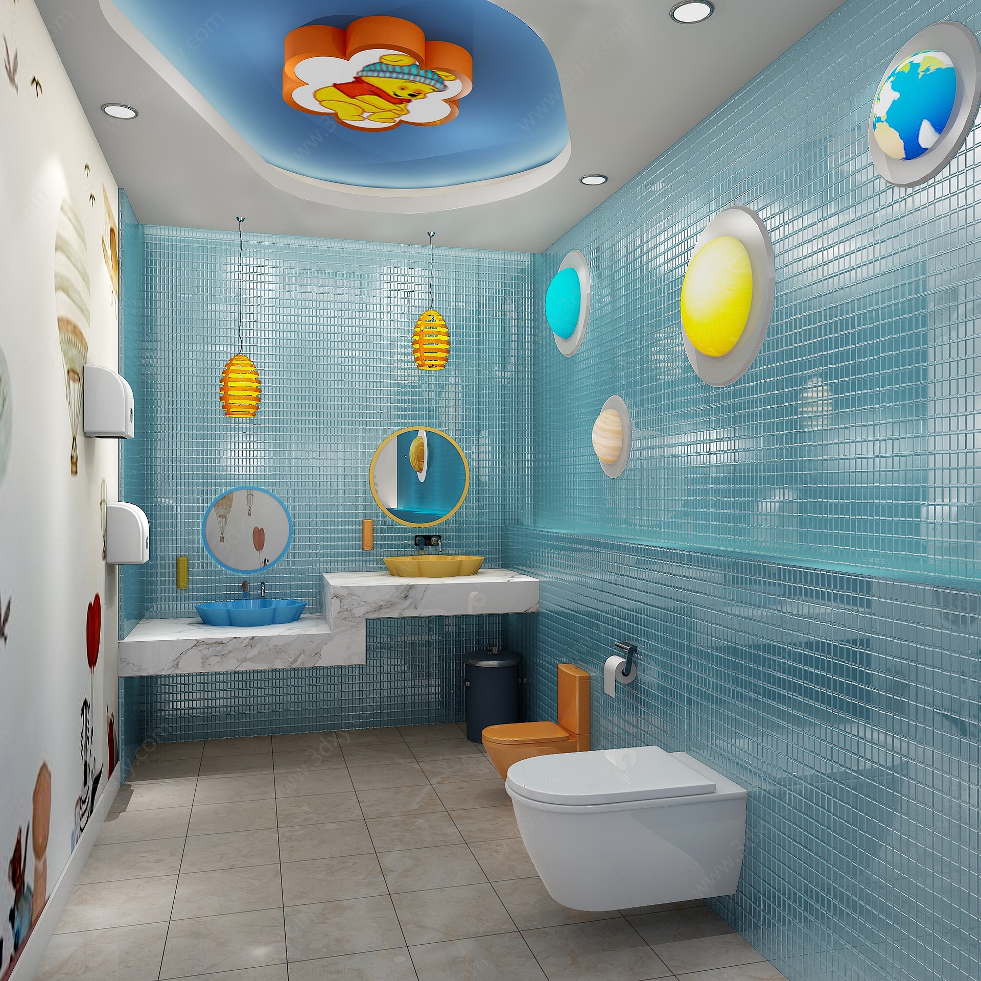 卫生间洗手台3D模型