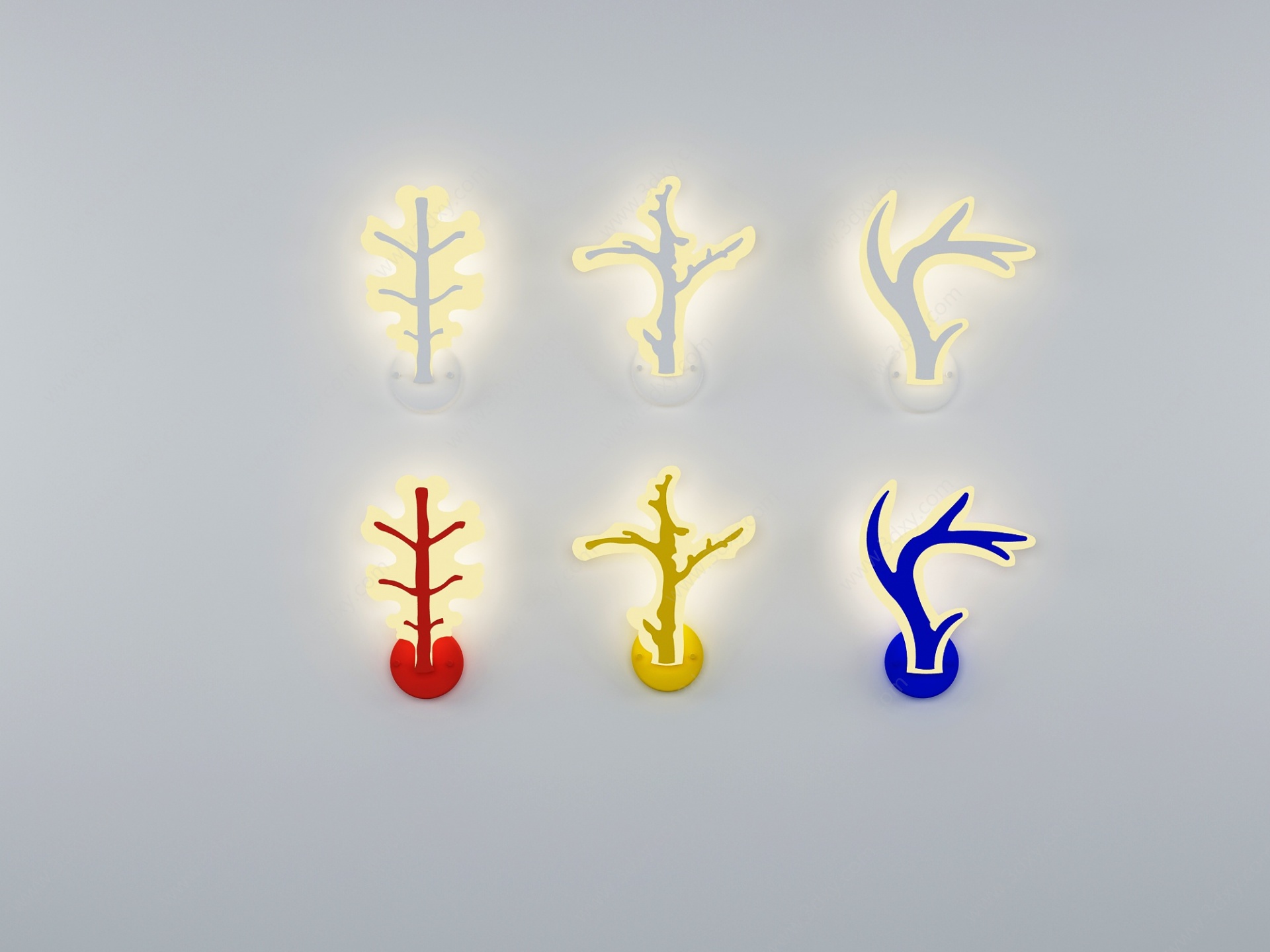 网红壁灯动物壁灯鹿角壁灯3D模型