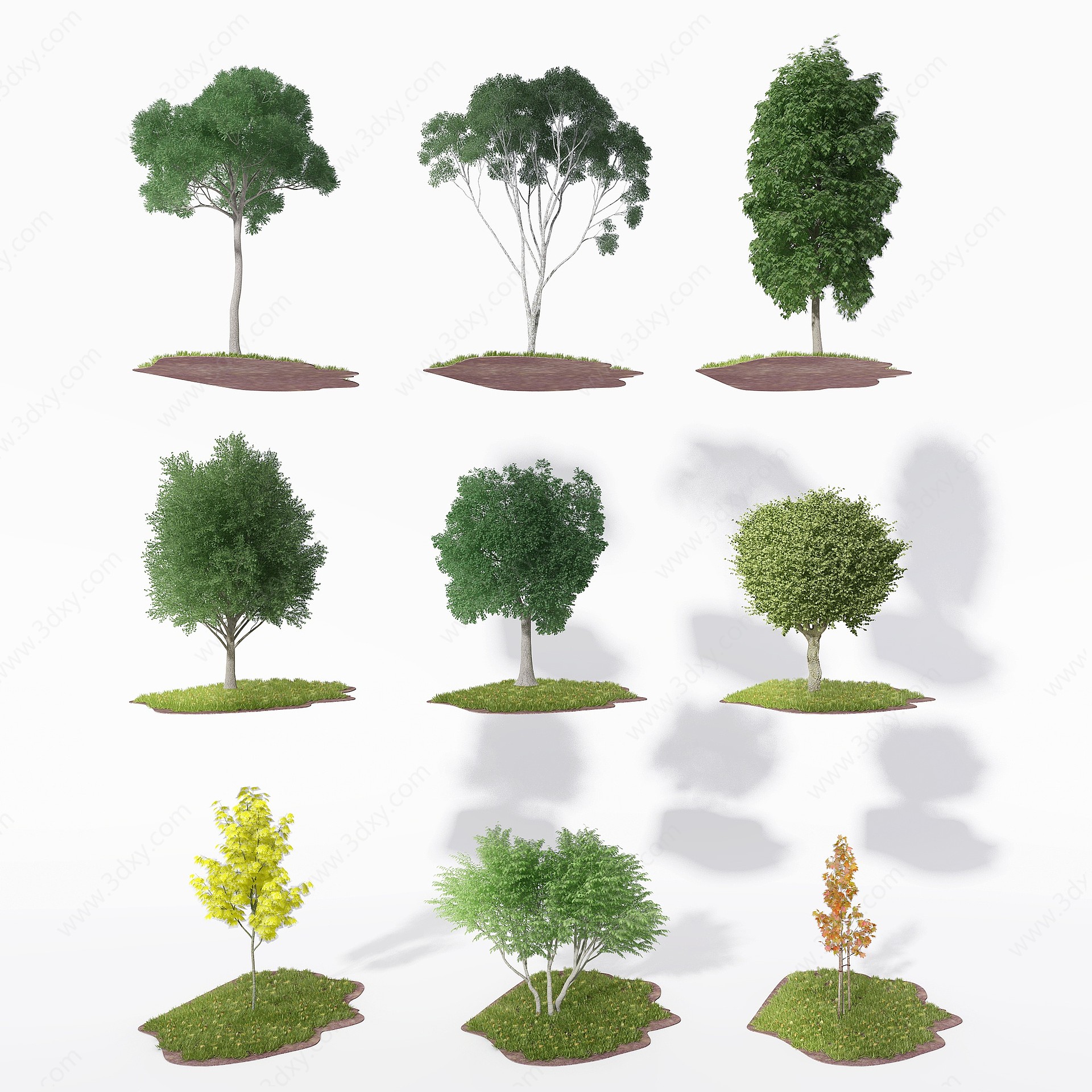 现代树树池3D模型