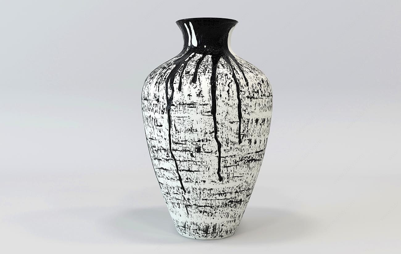 现代花瓶陶罐3D模型