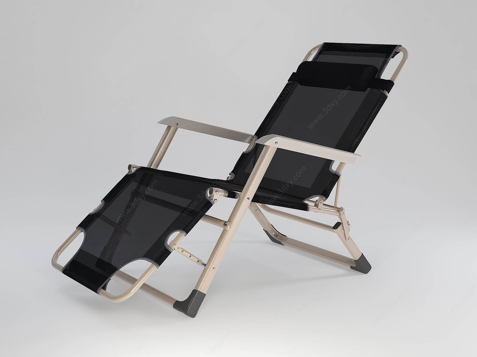 现代折叠休闲椅躺椅3D模型