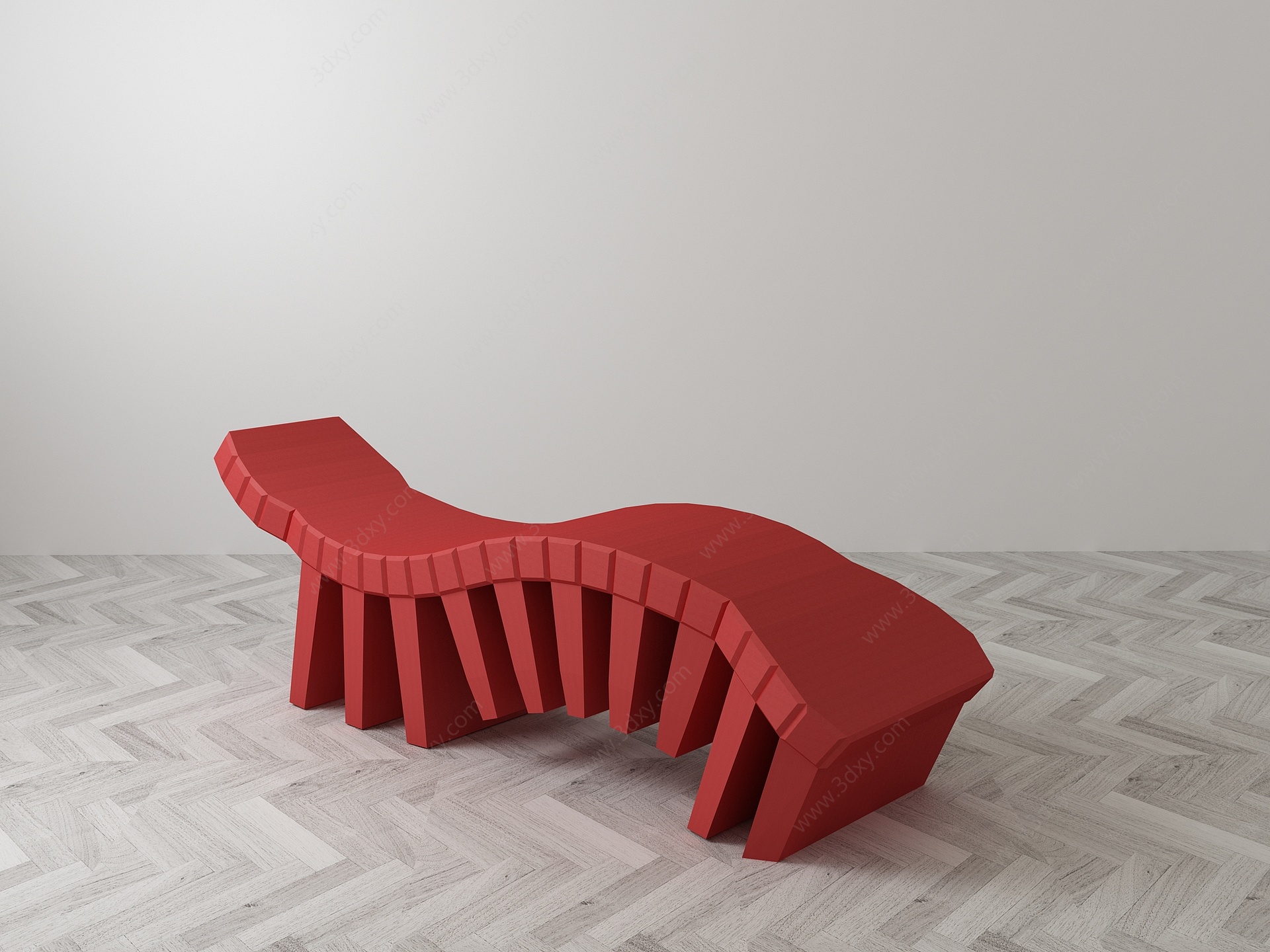 现代虾蛄椅3D模型
