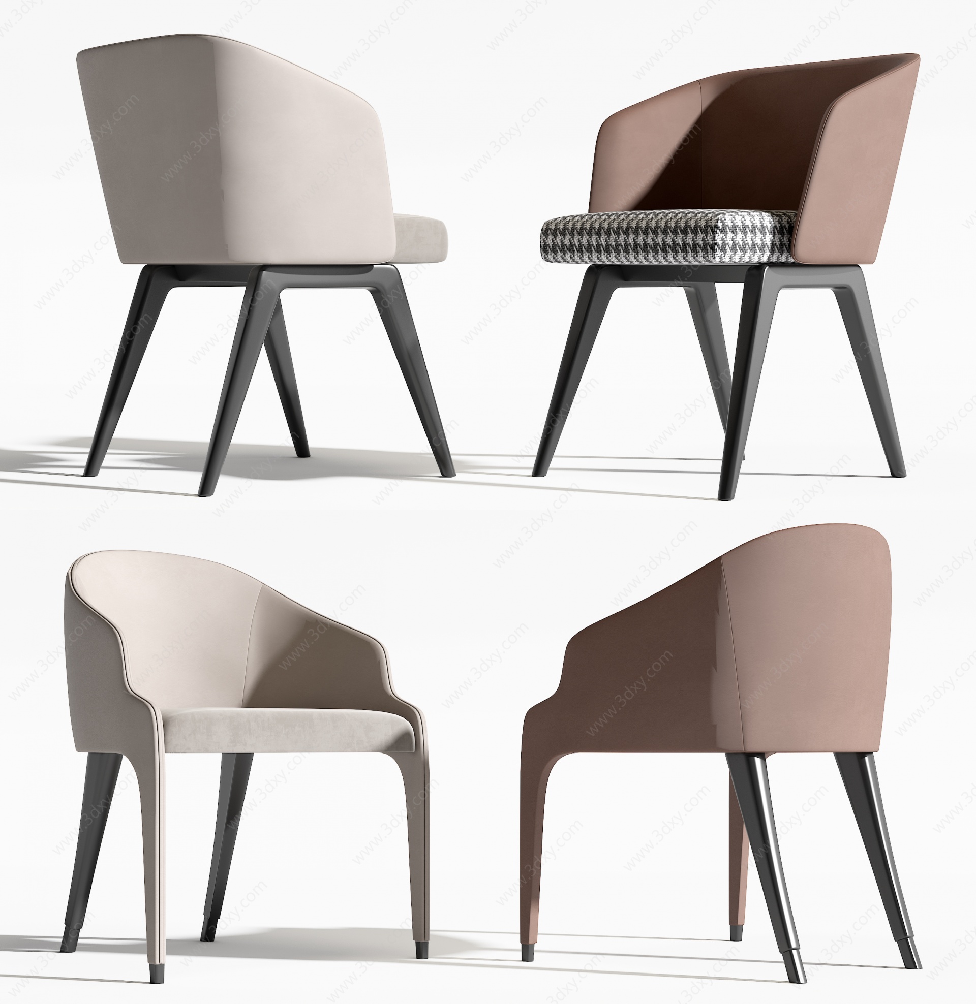 Minotti现代餐椅3D模型