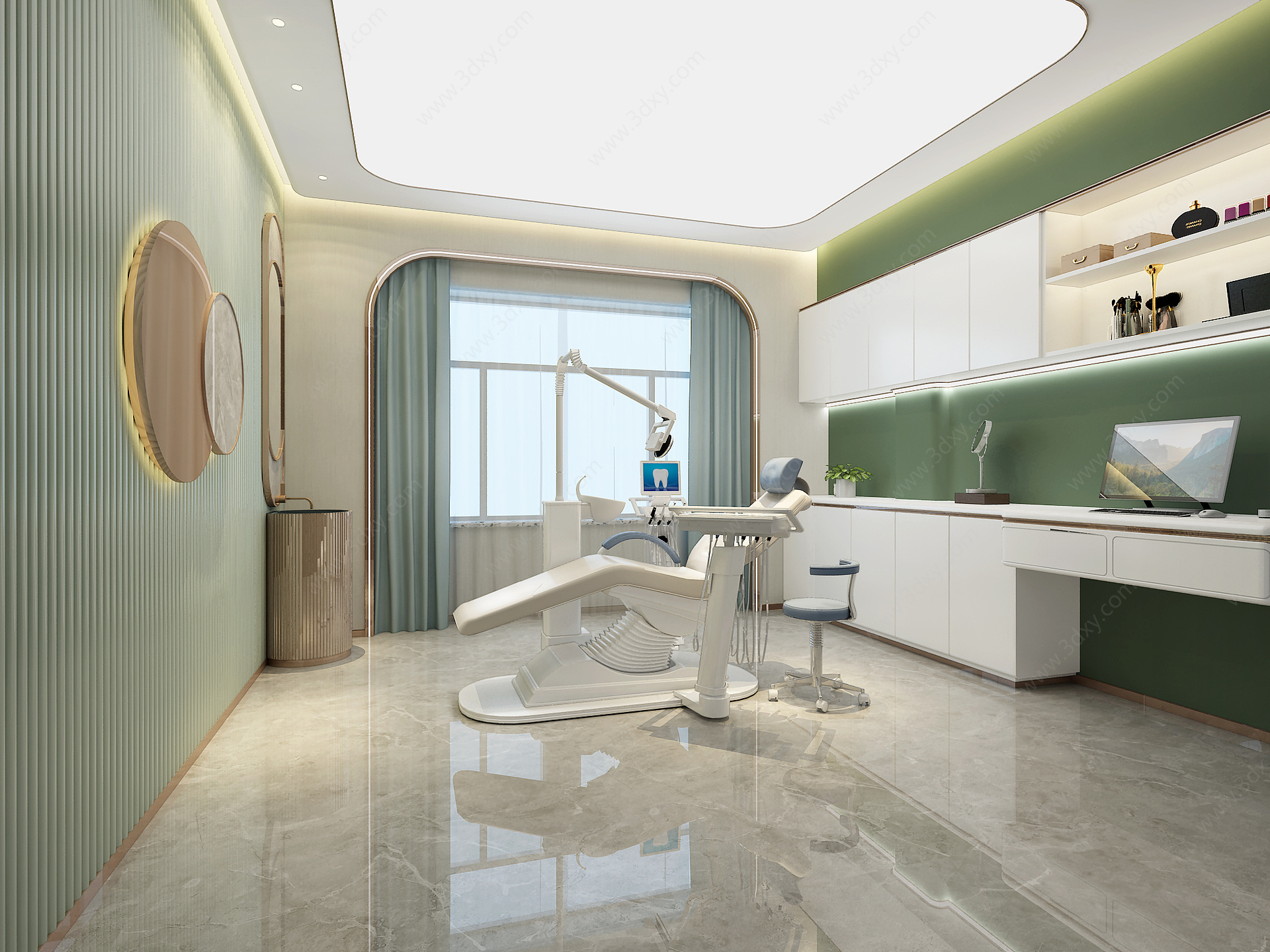 现代医院牙科病房3D模型