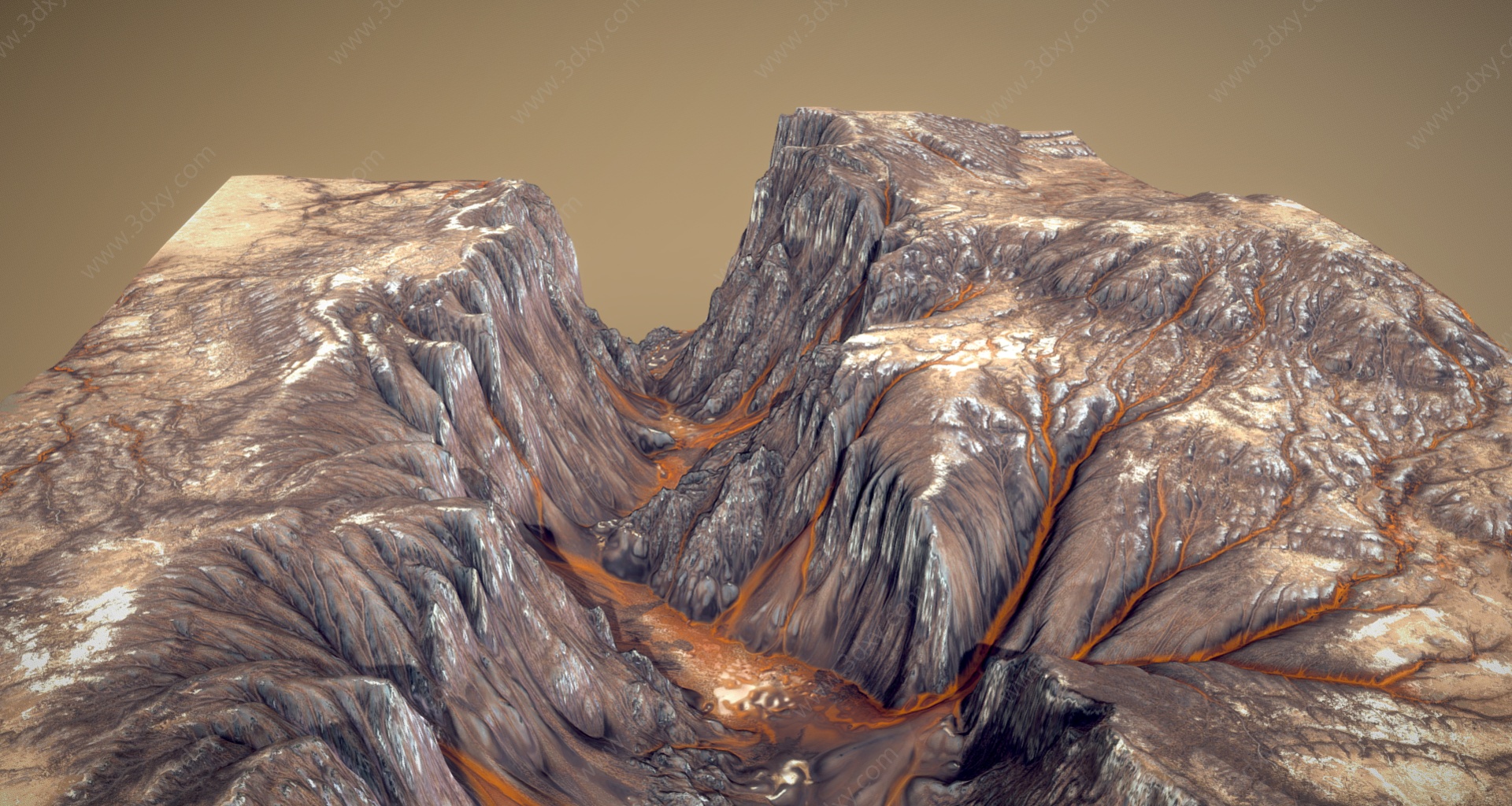 峡谷3D模型