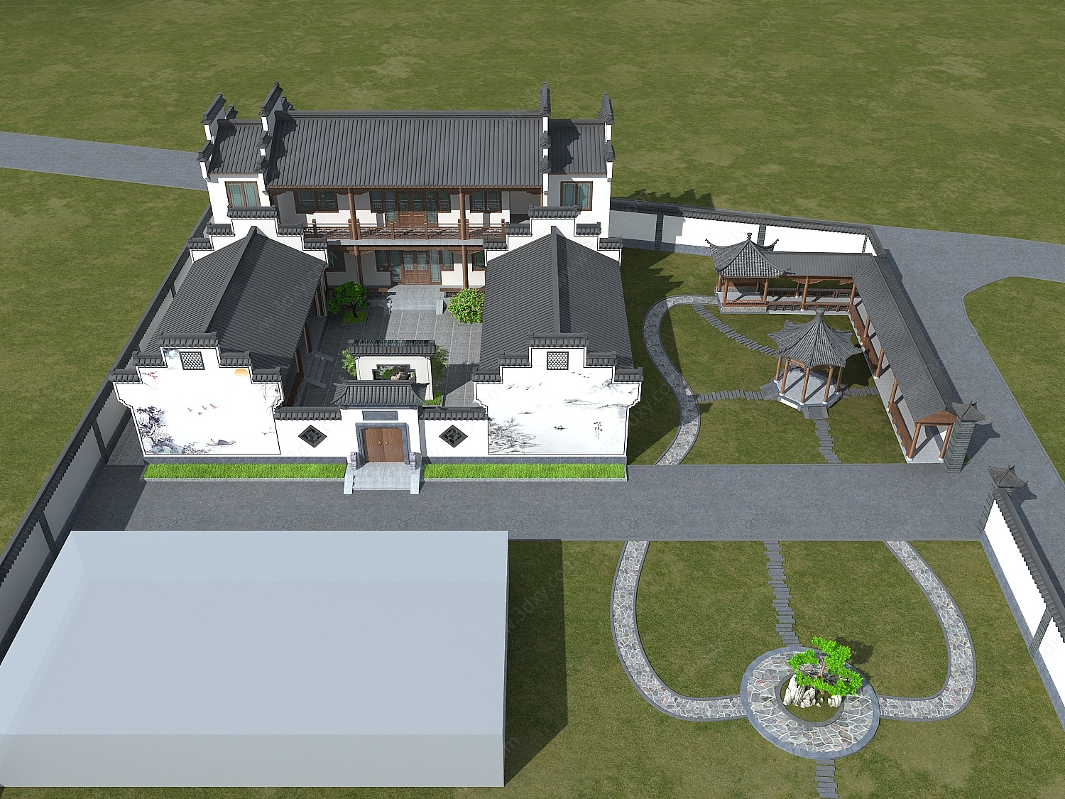 中式住宅3D模型