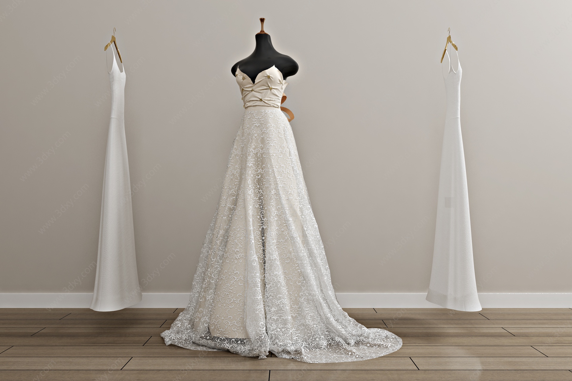 婚纱礼服衣服3D模型