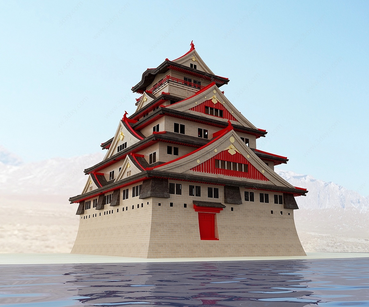 西藏寺庙3D模型