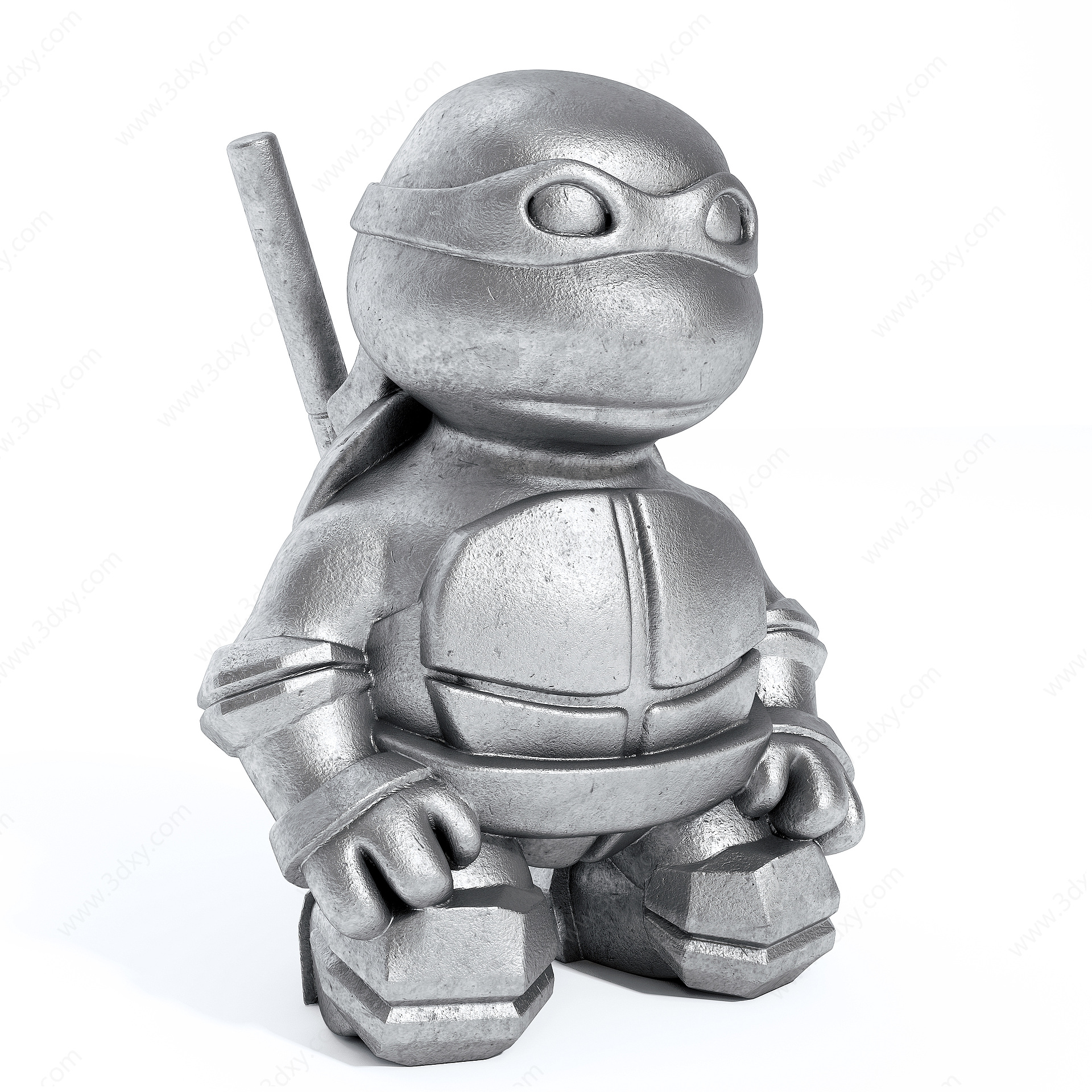 忍者神龟雕像3D模型