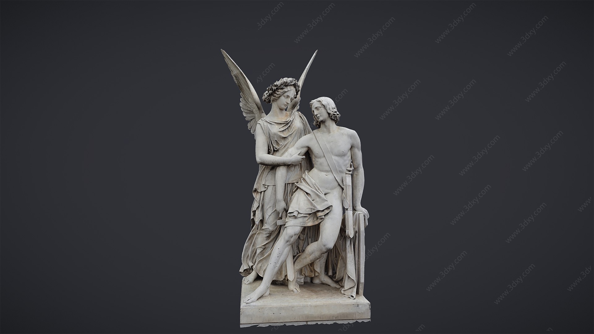 欧式古典雕塑装置3D模型