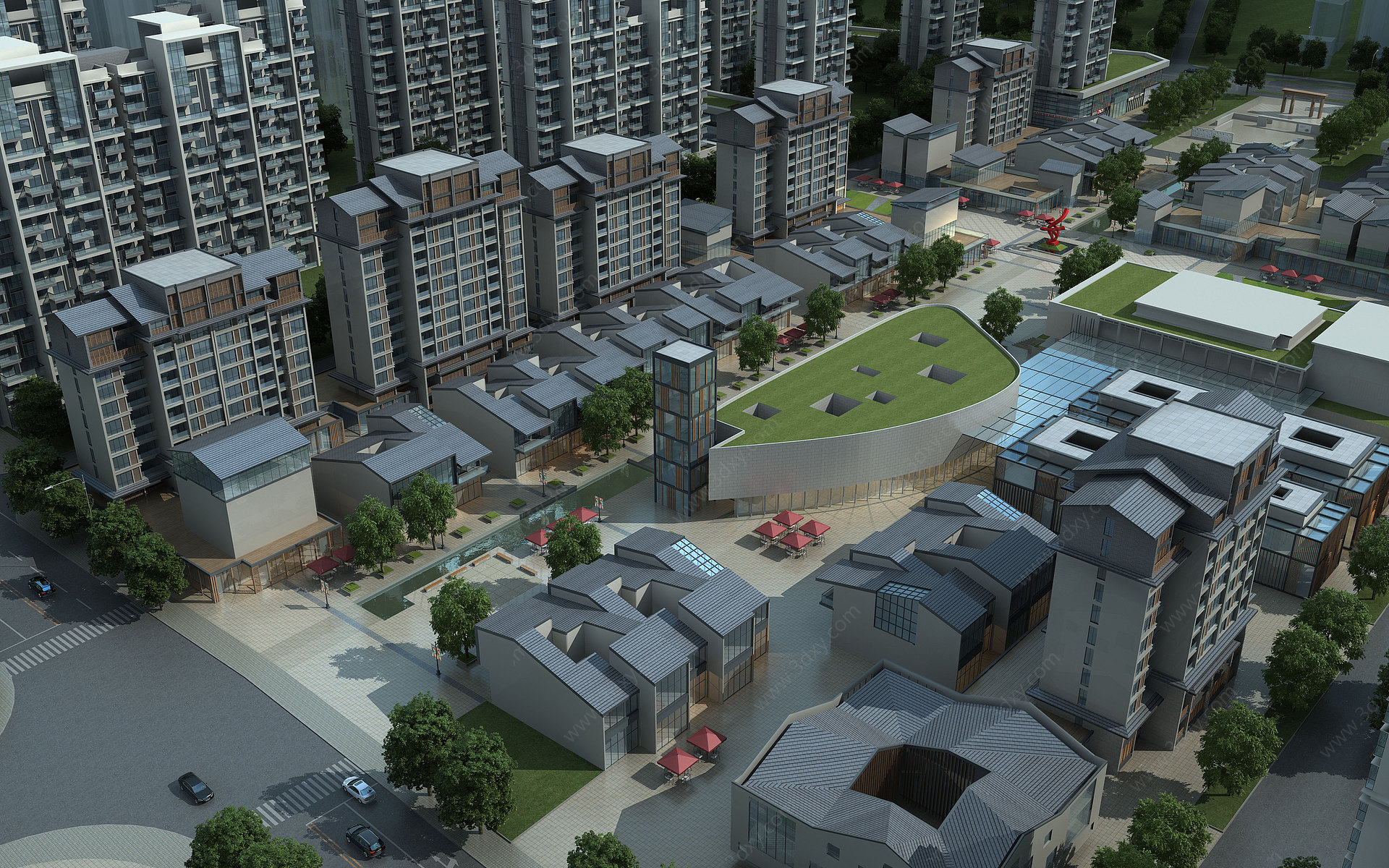 新中式住宅3D模型