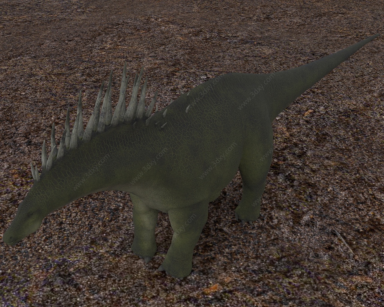 阿马加龙恐龙3D模型