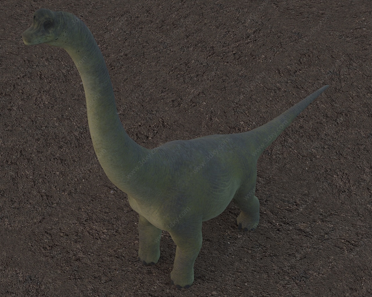腕龙恐龙3D模型