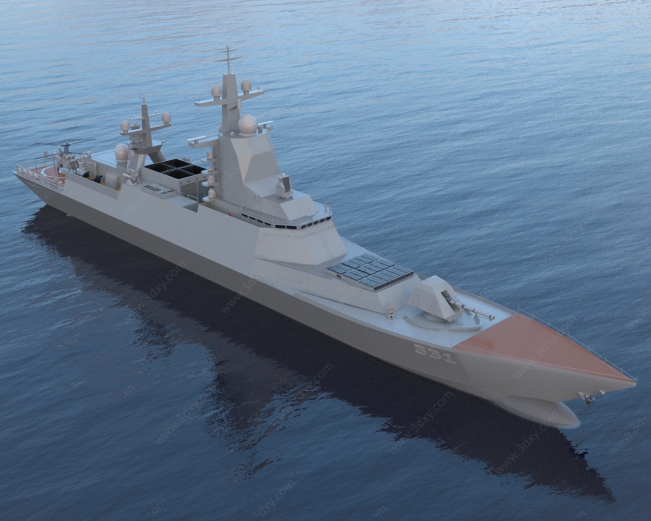 海军先进护卫舰531FFG3D模型