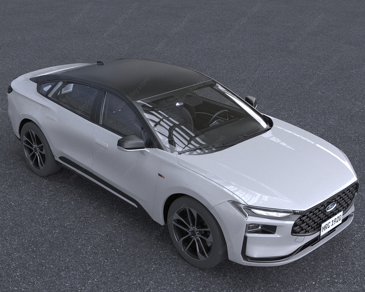 长安福特蒙迪欧新能源汽车3D模型
