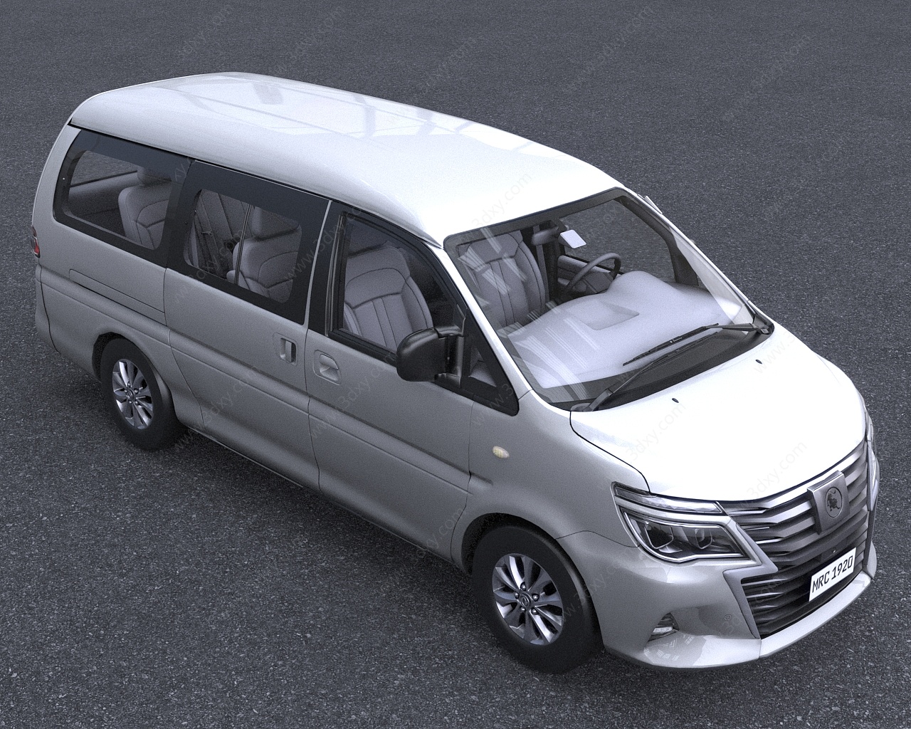 2021款东风风行M5EV汽车3D模型