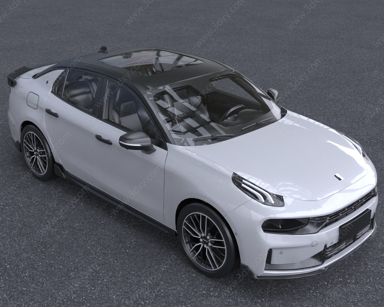 2021款领克03新能源汽车3D模型