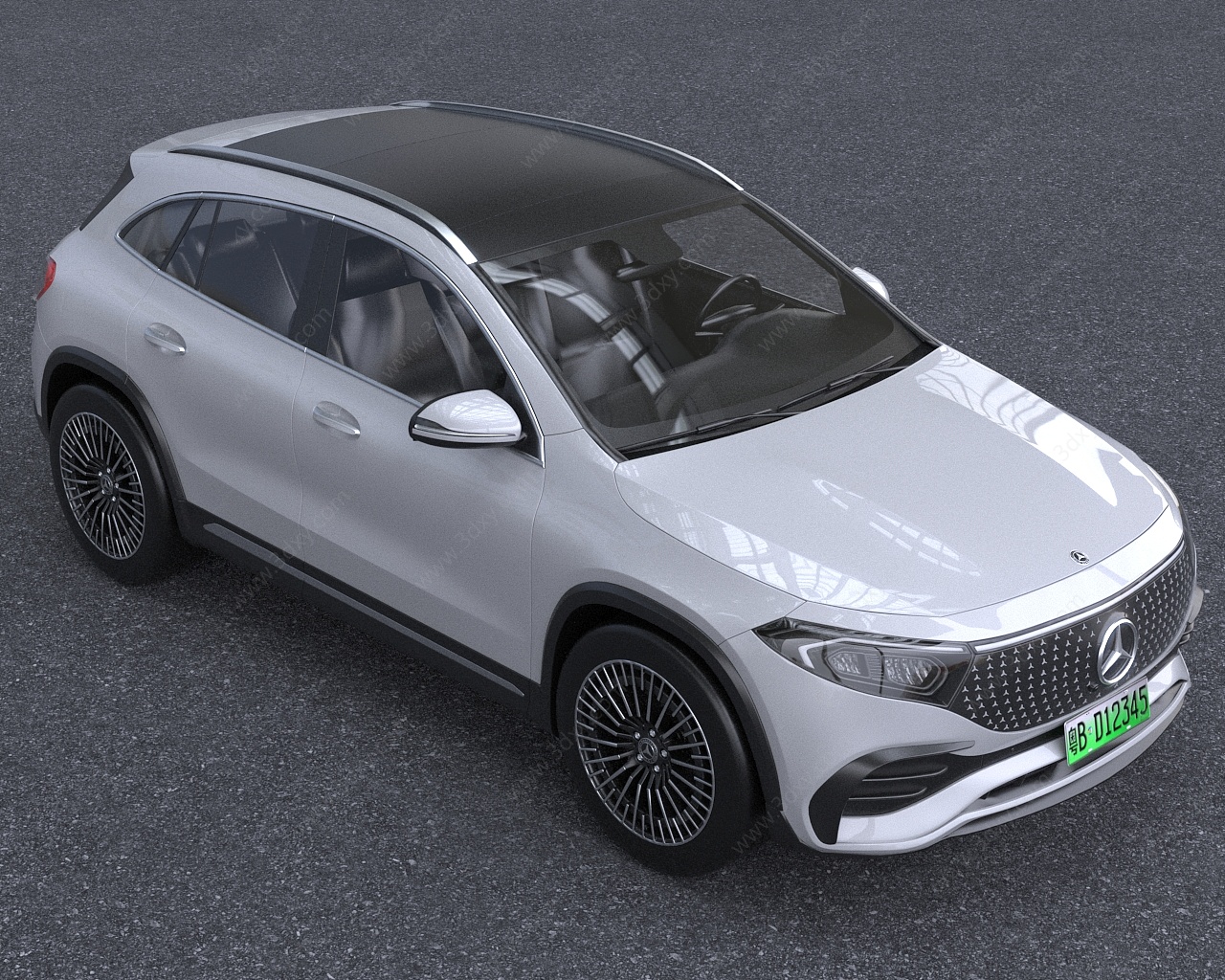 2024款奔驰EQA汽车3D模型