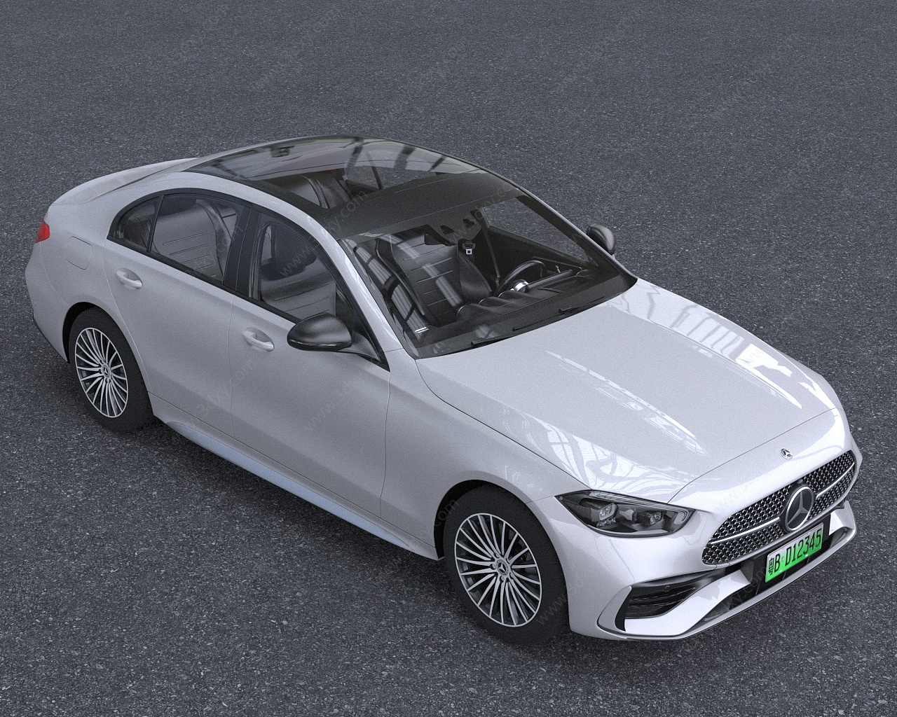 2022款奔驰C级CSedan汽车3D模型