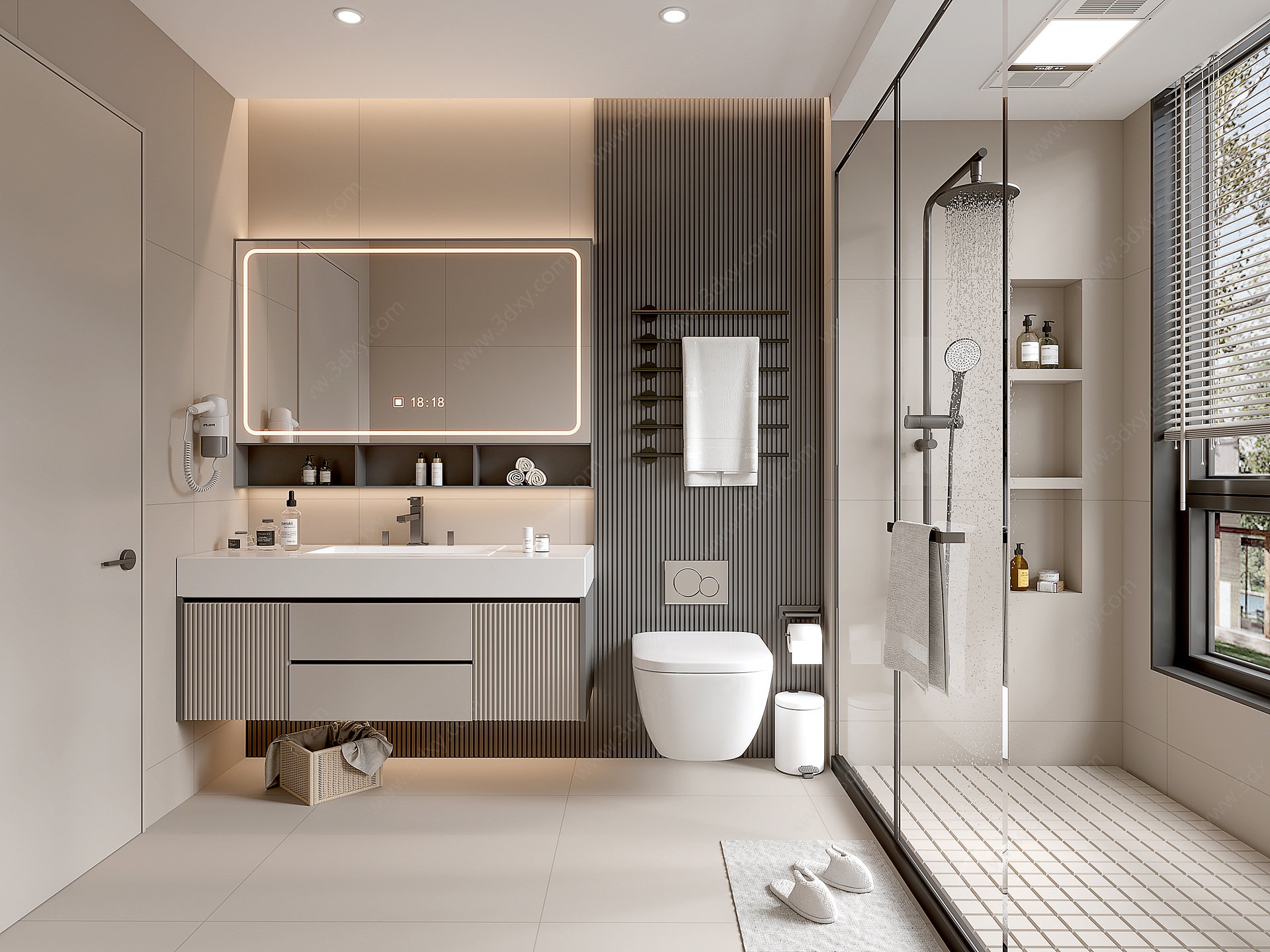浴室厕所洗手台浴室柜3D模型
