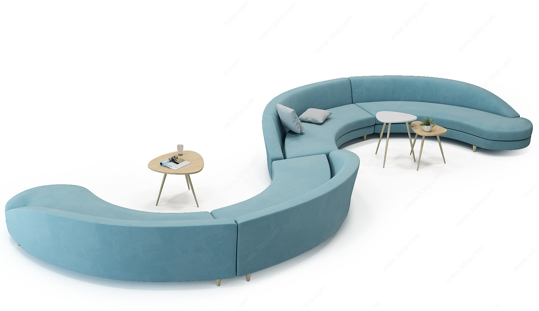 现代异形休闲沙发休闲椅3D模型