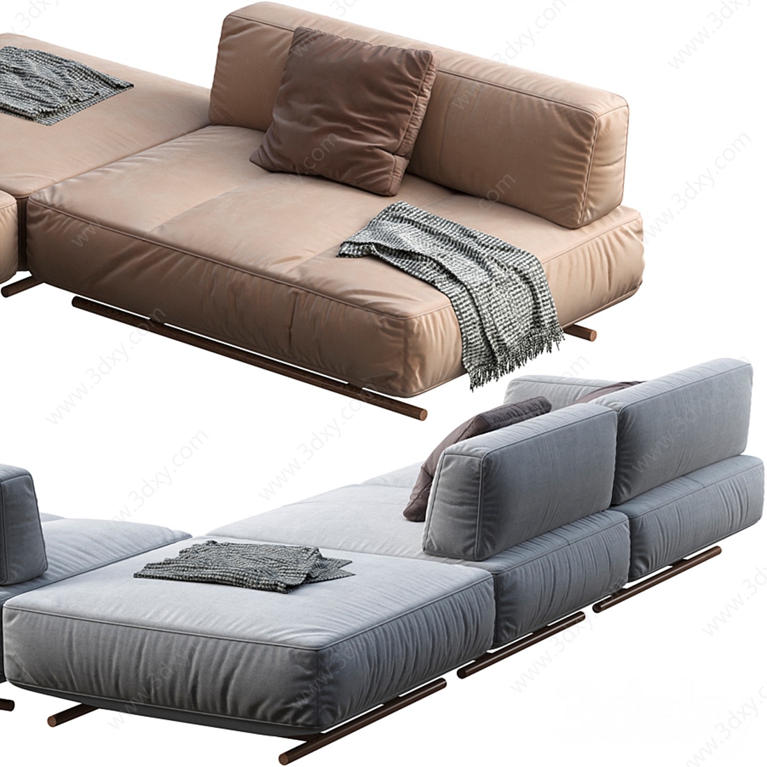 Natuzzi现代多人沙发3D模型