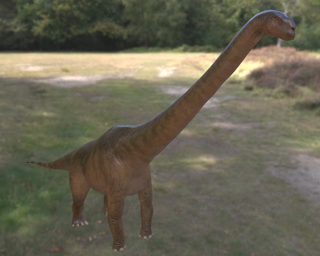 无畏龙白垩纪远古灭绝恐龙3D模型