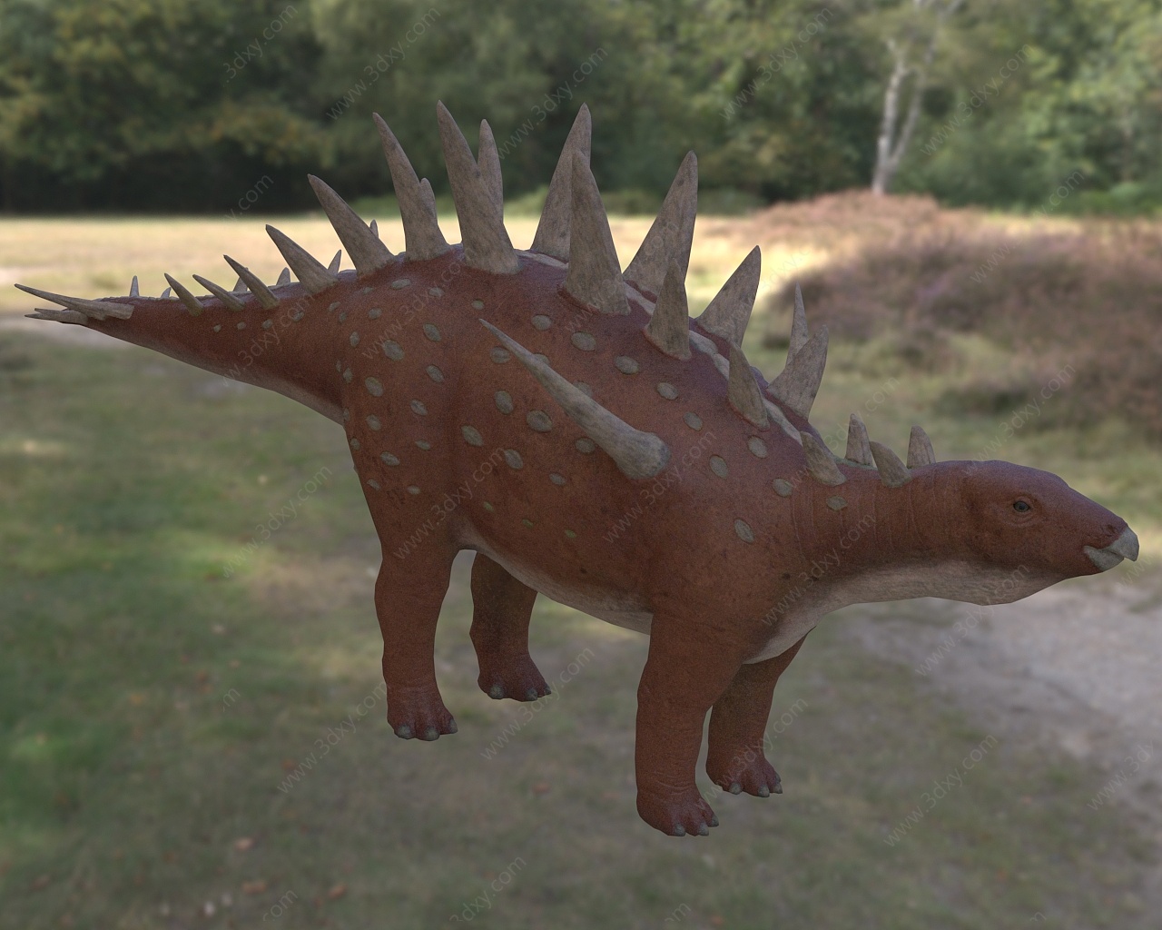 远古灭绝生物恐龙3D模型