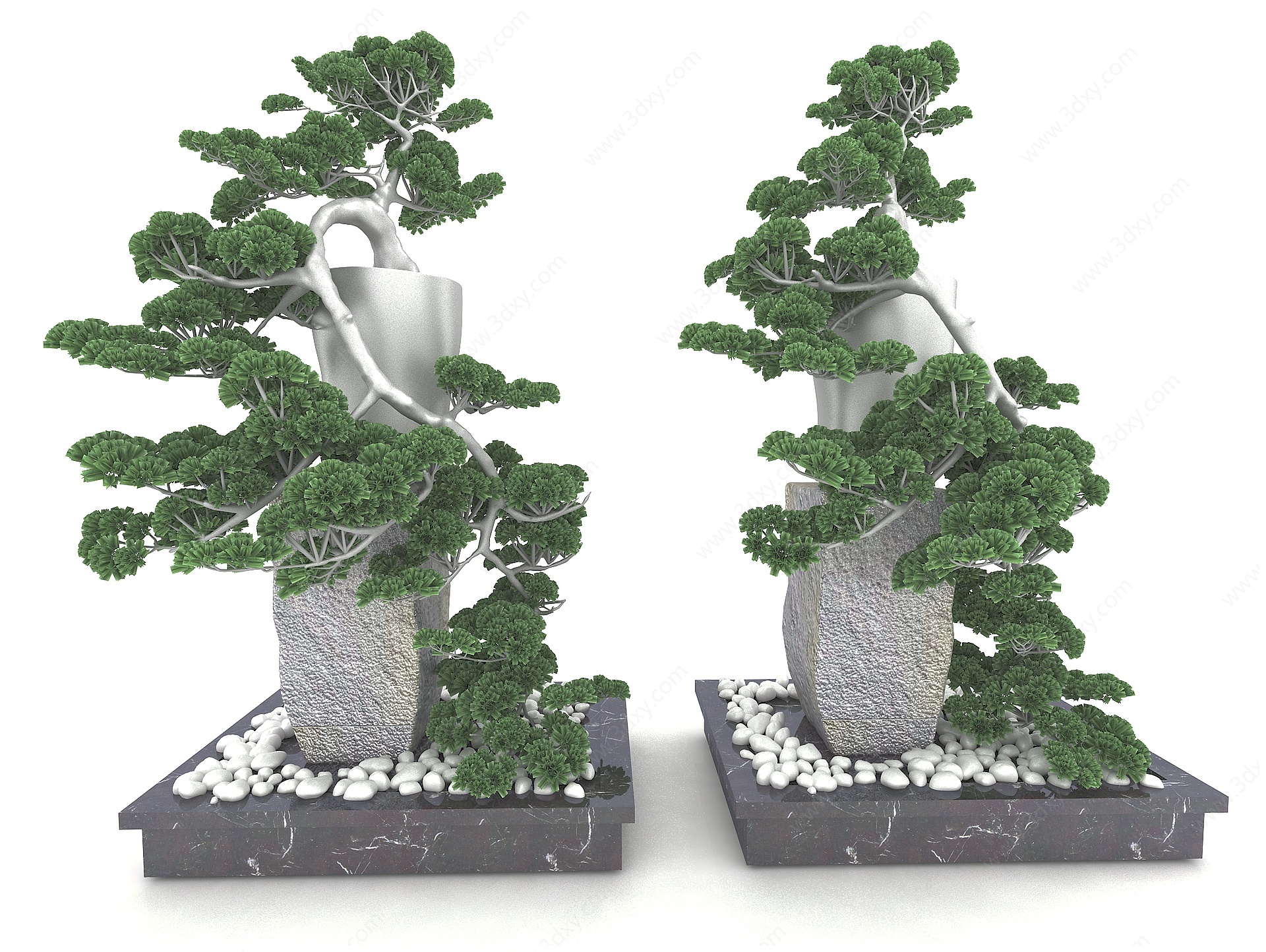 新中式风格植物3D模型